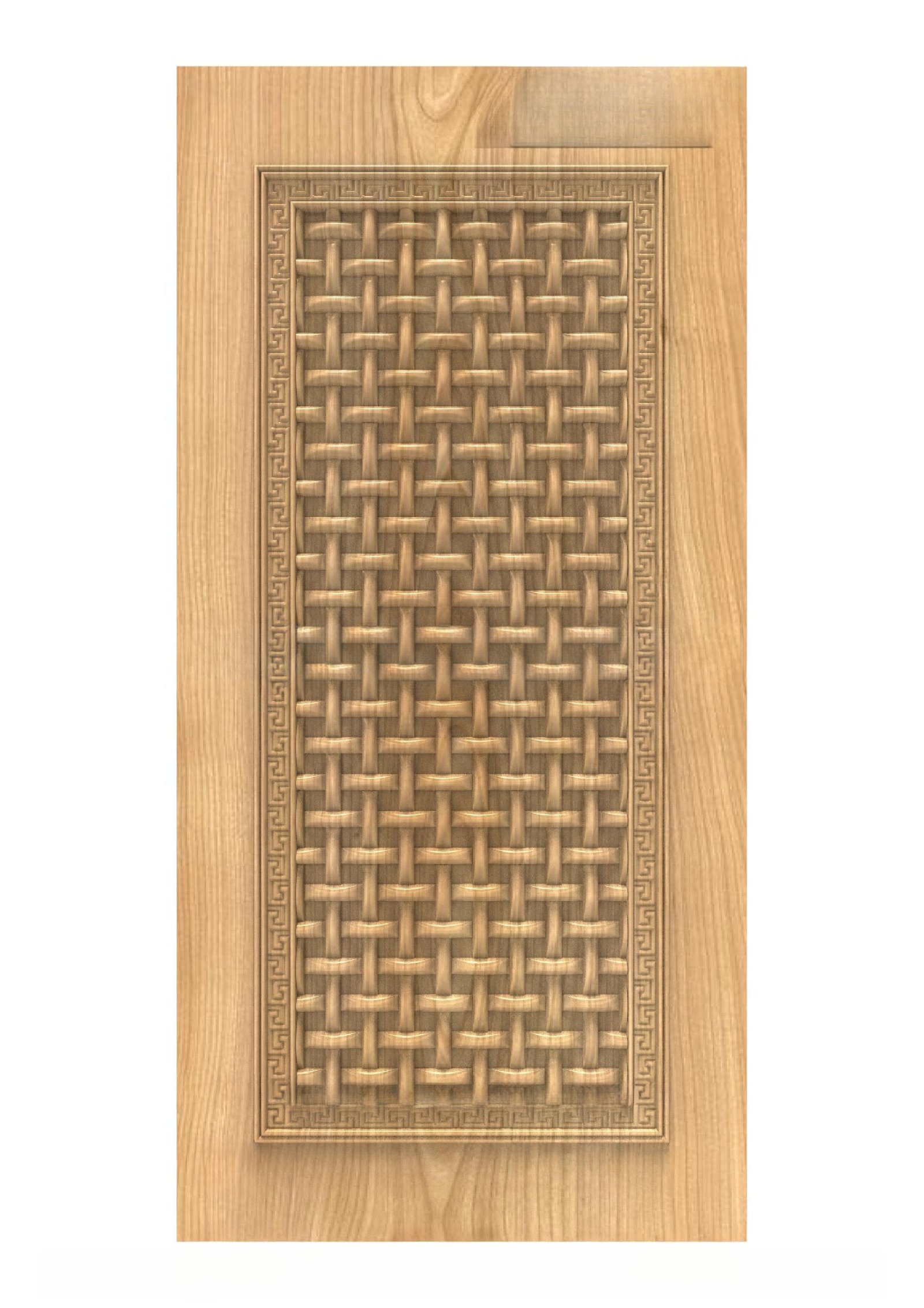GSK DELITE DOORS - DL-15 Classic Woven Basketweave Texture Door 3D Model